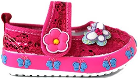 Rockland Footwear Baby Toddler Girl's Angel-212 Lacy Velcro Fashion Sneakers 2