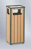 Howard Regent 50 12 gallon Perma-Wood Slat Ash/Trash Empire Green with Cedar Ash/Trash R14SU-50