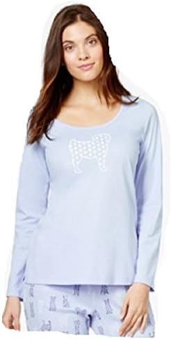 Charter Club Knit Sleep T-shirt Pug Xxl