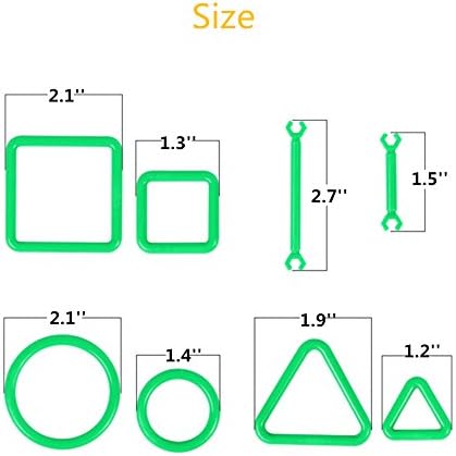 KF648 Classic DIY Toys Plastic Connector Construction Stacking Building Sticks Set, Great Gift for Over 3 Year Old Toddler Kids - Early Educational Learning Resources (280 Pcs)