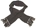 Strick-Schal mit Fransen grob gestrickt oliv