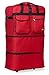 Rolling Wheeled Duffle/duffel Bag/spinner Suitcase Luggage Expandable (40 inch, Red)