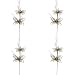 Sparkling Platinum Glitter Butterfly Floral Sprays | 4 Sprays | for Indoor Decor