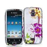 Electromaster(TM) Brand - Purple Flower Chain Design Crystal Hard Skin Case ....