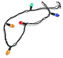 GKI Bethlehem Lighting 35- Light Pearlized C5 LED Christmas Light Set, Multi Colored Bulbs, Green Wire