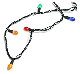 GKI Bethlehem Lighting 35-Light Pearlized C5 LED Light Set, Multi Colored Bulbs, Green Wire