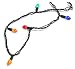 GKI Bethlehem Lighting 35- Light Pearlized C5 LED Christmas Light Set, Multi Colored Bulbs, Green Wire