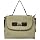 Bow Detail Fashion Cross Body / Shoulder Bag Beige & Black