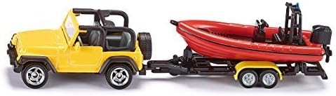 SIKU Axis SK1658 Jeep Wrangler with a boat [Bonerundo]