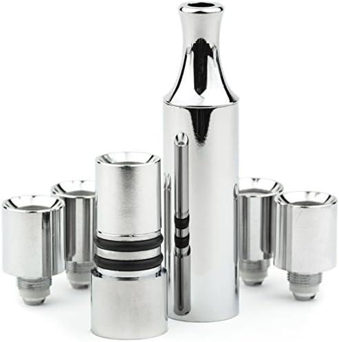 Full Metal Hitter with Dual Quartz Coil Heating Elements, 5 Cartridges