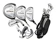 Affinity Crossfire 3/8 Combo (Mens Left-Handed, 3 Graphite Woods,  4, 5 Hybrid Irons, 6 Thru Pitching Wedge Irons, Putter, Stand Bag And Headcovers