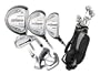 Affinity Crossfire 3/8 Combo (Mens Right-Handed, 3 Graphite Woods,  4, 5 Hybrid Irons, 6 Thru Pitching Wedge Irons, Putter, Stand Bag And Headcovers)