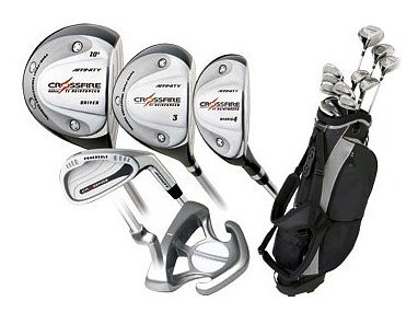 affinity crossfire 3 8 combo mens right handed 3 graphite woods 4 5 hybrid irons  more detail click!