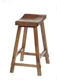Creations II Casual Dining Sawhorse Barstool in Tobacco Height: 24"