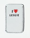 iPhone Case with I Love Leslie - Custom iPhone Holder
