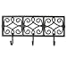 Coat Hook Rail rack BOURBON Street Home Decor Black IRON Hanging