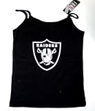 Oakland Raiders Womens Black Spaghetti Strap T-Shirt