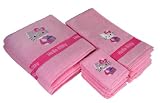 NEW Hello Kitty Mod Shopper 6 Piece Towel Set - Pink