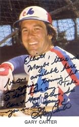 Gary Carter Autographed / Signed Postcard