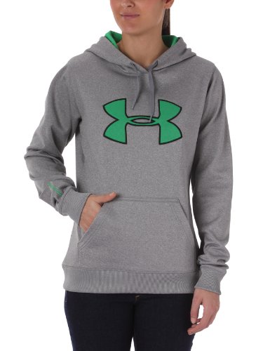 Under Armour Damen Funktionsbekleidung AF Big Logo Hoody, true grey heather, L, 1221640 Preisvergleich