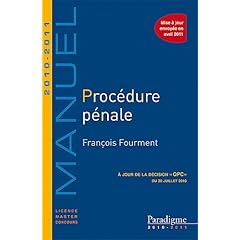 Proc�dure p�nale 2010-2011