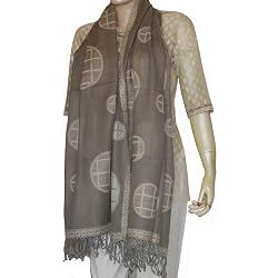 Rectangular Wool Scarf Clothes for Winter Handcrafted Gifts 27 x 72 inches (jstl358)