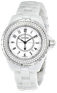 Chanel J12 Diamond White Ceramic Ladies Watch H0967