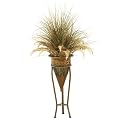 Grass and Fern in Metal Planter - 66"