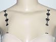 Fashion Heart with Rhinestone Design Clear Bra Strap