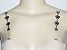 Fashion Heart with Rhinestone Design Clear Bra Strap