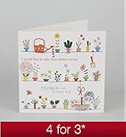 Thank You Flower Pots Greeting Card