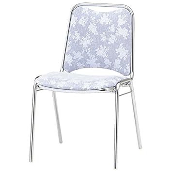 【クリックで詳細表示】Amazon ｜ 生興 ミーティングチェアー パイプチェアー レセプションチェアー スタッキング メッキ脚 RC-40 ブルーム1769 ｜ ミーティングチェア