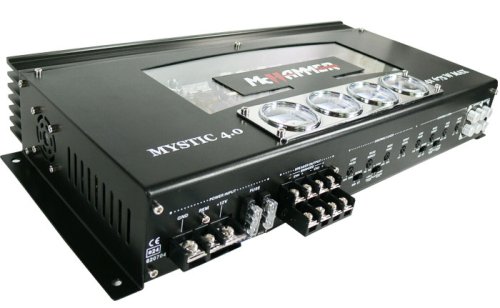 Childrens Toyshop  Elektronik : Car-Amplifier McHammer "Mystic 4.0" 4x 675 Watt, schwarz, weißes Backlight