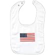 American Flag Snap Bib