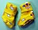 Yellow Martians Cotton Knit Booties (Four preemie and newborn sizes), Micro Preemie 0-3 Pounds