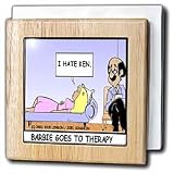 BARBIE IN THERAPY - 6 Inch Tile Napkin Holder