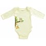 Tadpoles Organic Cotton Hand-Embroidered "Owl" Romper, Natural, 0-3 Months