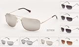 Metal Classic Spring Temple Hinge Aviator Sunglasses