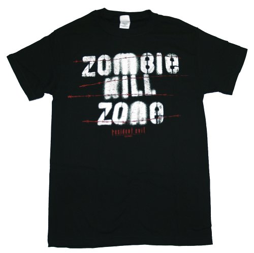 Resident Evil Capcom Action Video Game Series Zombie Kill Zone Adult Black Tee Shirt T-Shirt