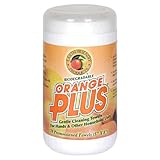 Earth Friendly Products Orange Plus Gentle Cleaning Towels, Premoistened, Biodegradeable, For Hands and Other Household Uses, 70-Count