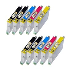 10 St�ck XL Tintenpatronen kompatibel zu Epson (4x schwarz T711, 2x cyan T712, 2x magenta T713, 2x gelb T714)
