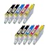 10 St�ck XL Tintenpatronen kompatibel zu Epson (4x schwarz T711, 2x cyan T712, 2x magenta T713, 2x gelb T714)