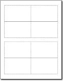Linen White Folding Business Cards 100 Cards