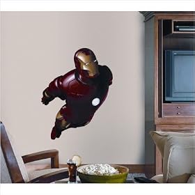 RoomMates RMK1155GM Iron Man Peel and Stick Giant Wall Decal