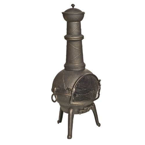 Buy La Hacienda Sierra Cast Iron Chiminea Large Bronze at Garden