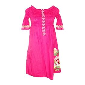 Buy 3J Workshop Darel Smocked Dress Dragonfruit Pink Small by 3J Workshop