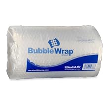 Sealed Air Bubble Wrap Cushioning Material, 3/16 Inch Thick, 12 Inches x 30 Feet (19338)