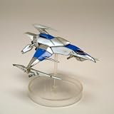 Darius Spaceship Figure Silver Hawk Blue TypeIMAGE