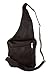 Womens Mens Cowhide Leather Sling Cross Body Shoulder Strap Bag w Organizer