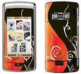 Orange and Black Swirl Skin for LG enV Touch NV Touch VX11000 Phone